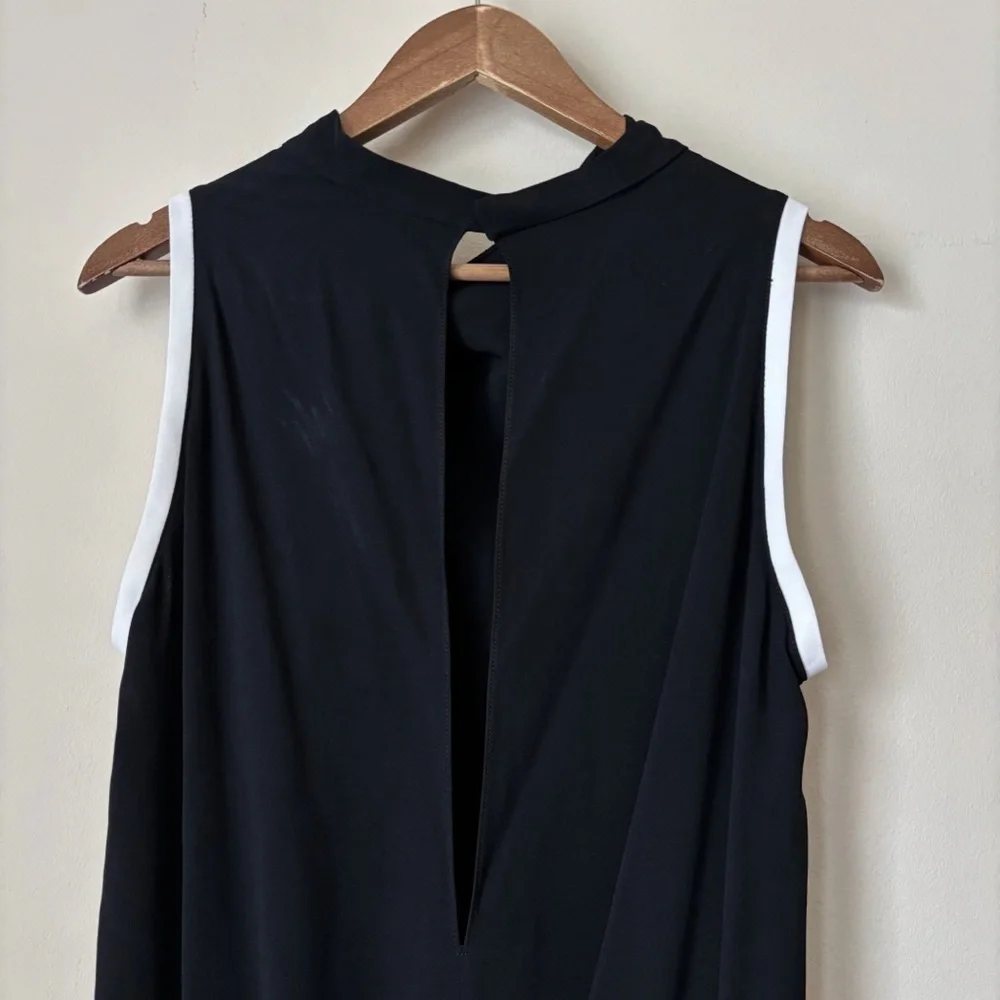 Helmut Lang Black Drawstring Waist Torsion Romper Sz 8